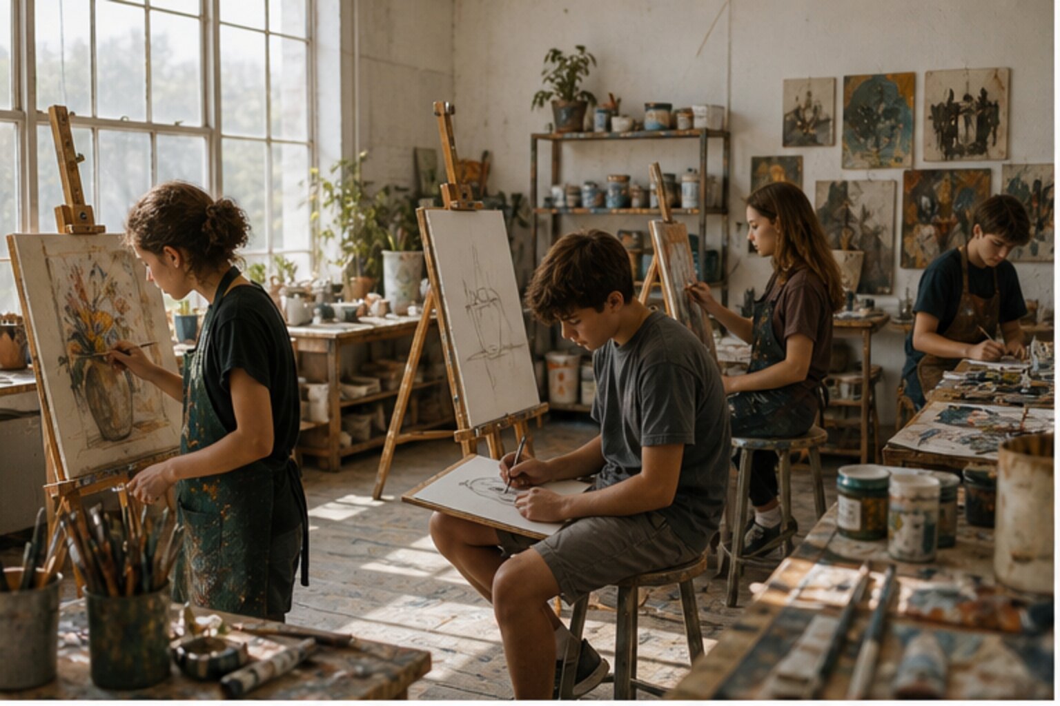 Not Your Average "Paint and Sip" Class